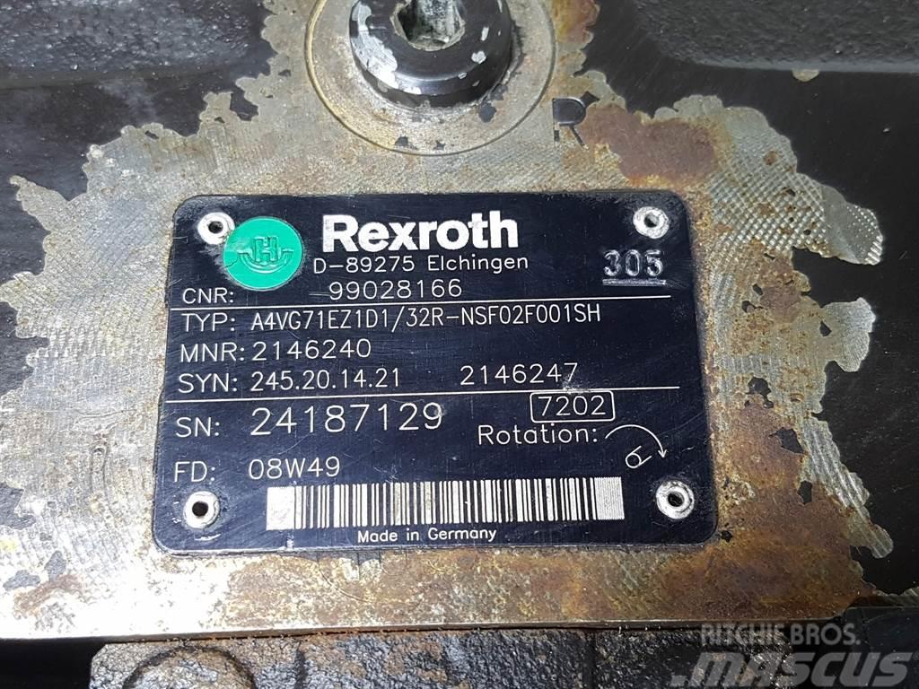 Rexroth A4VG71EZ1D1/32R-99028166/R902146240-Drive pump Hüdraulika