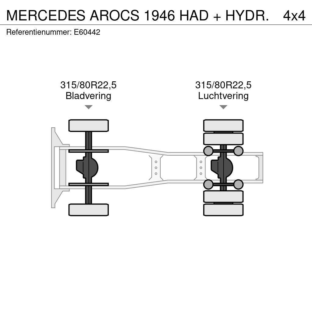 Mercedes-Benz AROCS 1946 HAD + HYDR. Sadulveokid