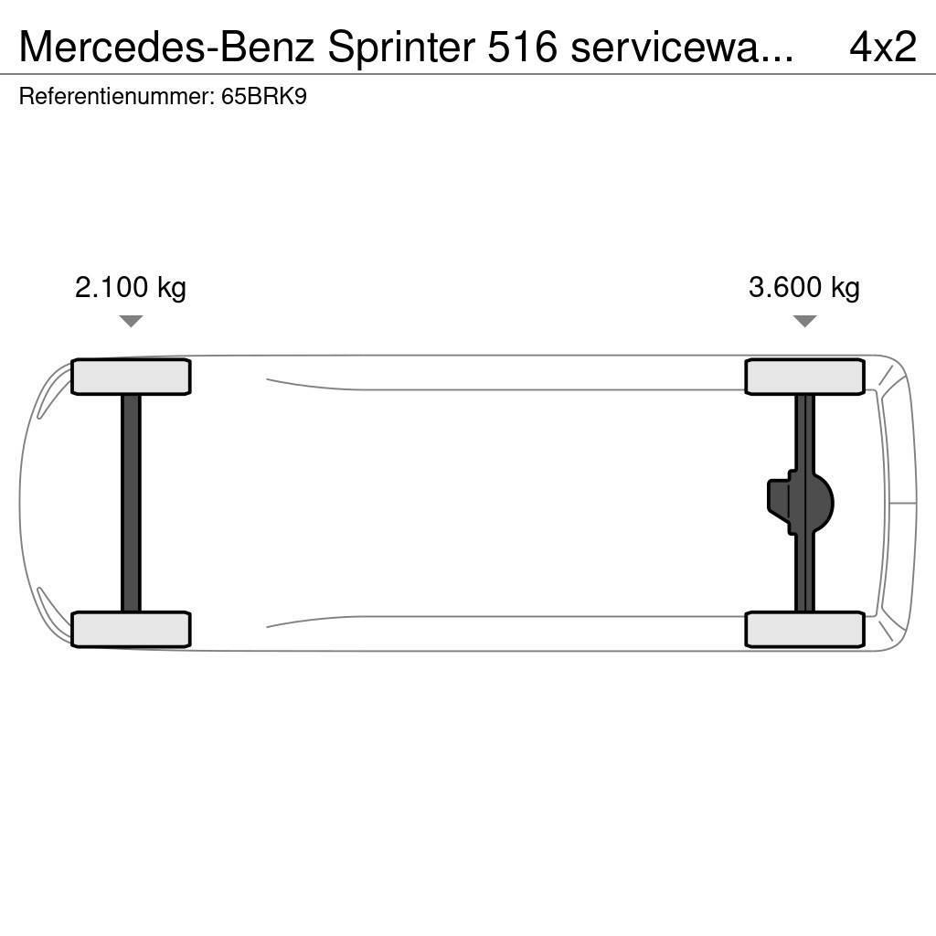 Mercedes-Benz Sprinter 516 servicewagen krachtstroom kraan Muu