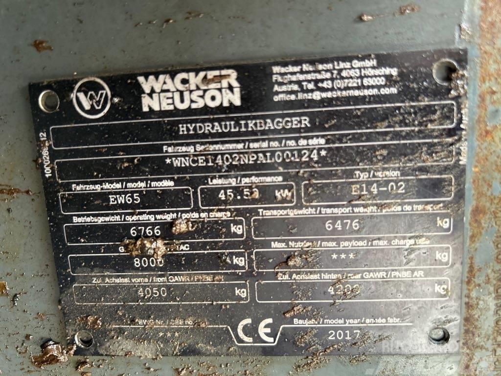 Wacker Neuson EW65 Ratasekskavaatorid
