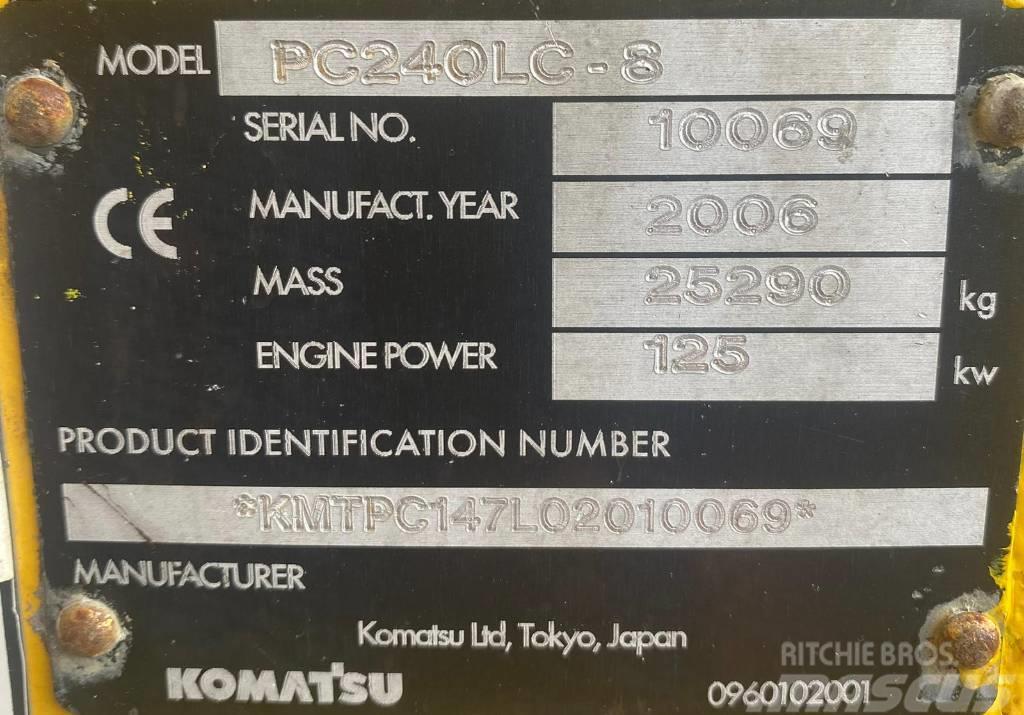 Komatsu PC 240 LC-8 Roomikekskavaatorid