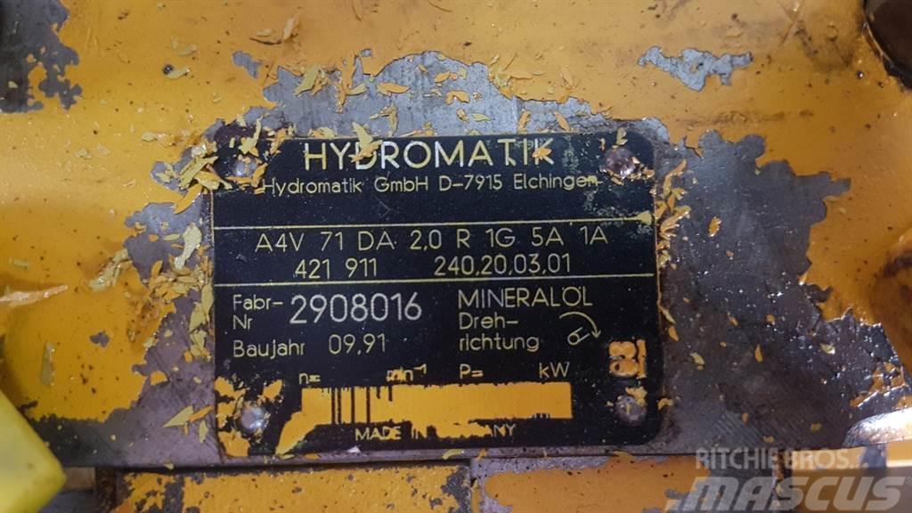 Ahlmann AZ10-Hydromatik A4V71DA2.0R1G5A1A-Drive pump Hüdraulika