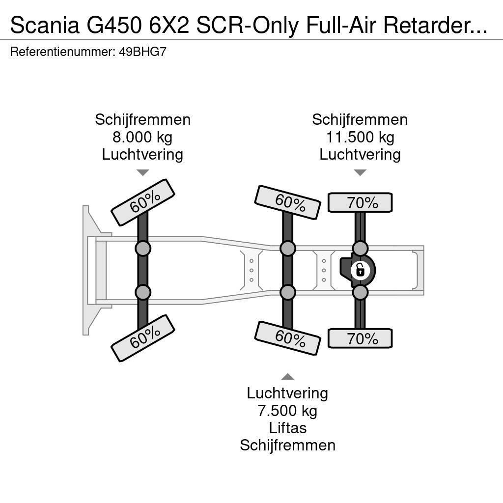 Scania G450 6X2 SCR-Only Full-Air Retarder EURO 6 739.180 Sadulveokid