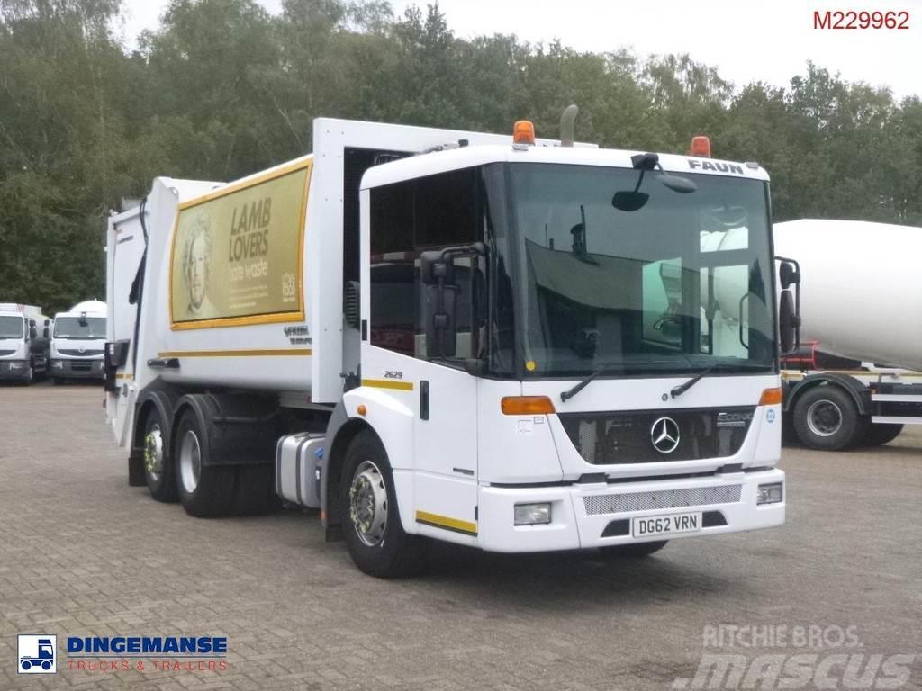 Mercedes-Benz Econic 2629 6x2 RHD Faun Variopress refuse truck Prügiautod