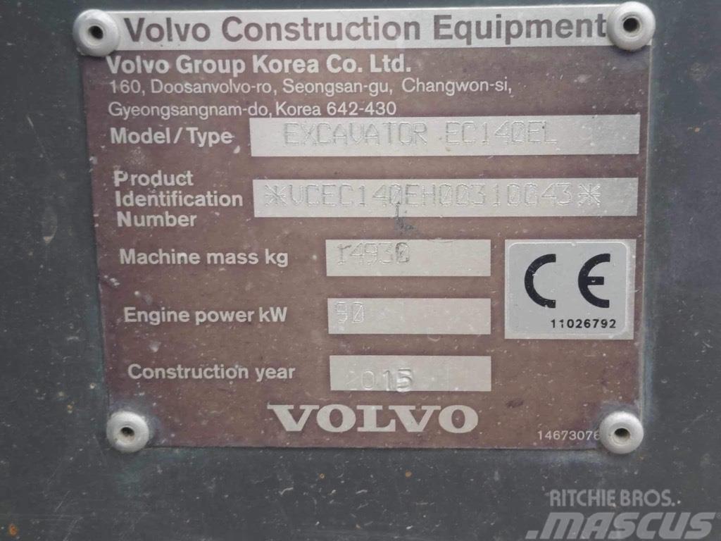 Volvo EC 140 EL Roomikekskavaatorid