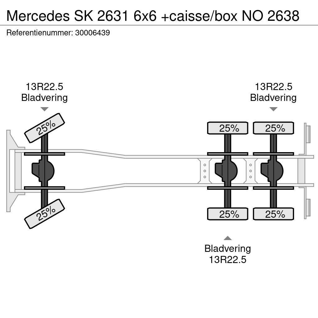 Mercedes-Benz SK 2631 6x6 +caisse/box NO 2638 Konteinerveokid