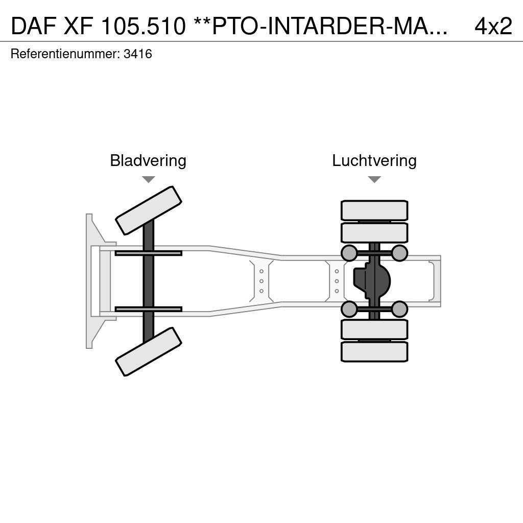 DAF XF 105.510 **PTO-INTARDER-MANUAL GEARBOX** Sadulveokid