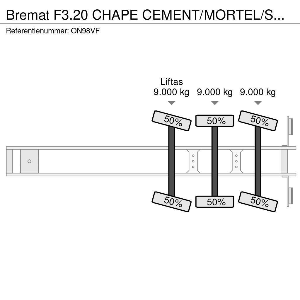  Bremat F3.20 CHAPE CEMENT/MORTEL/SCREED/MORTAR/EST Muud poolhaagised