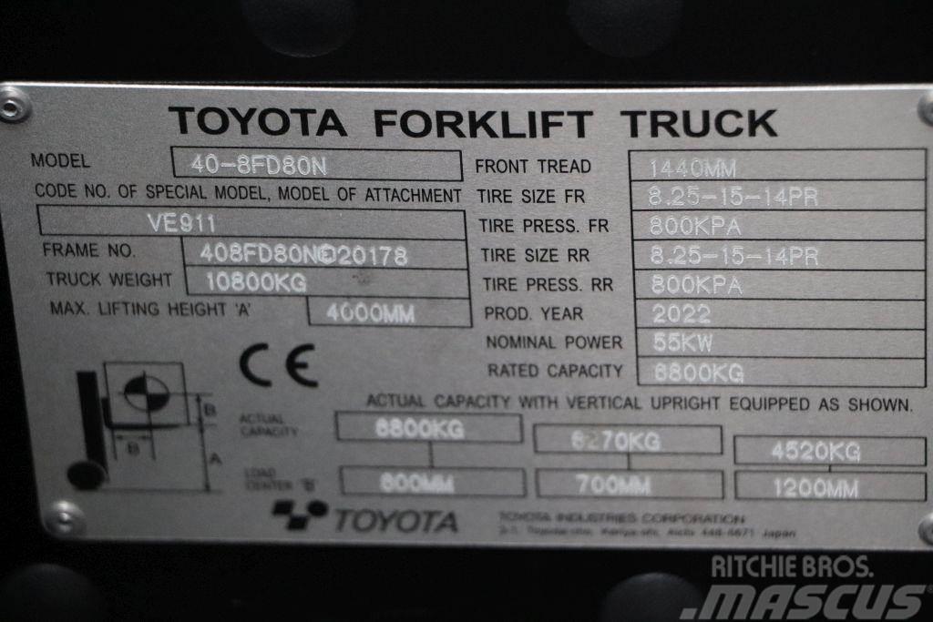 Toyota 40-8FD80N Diiseltõstukid