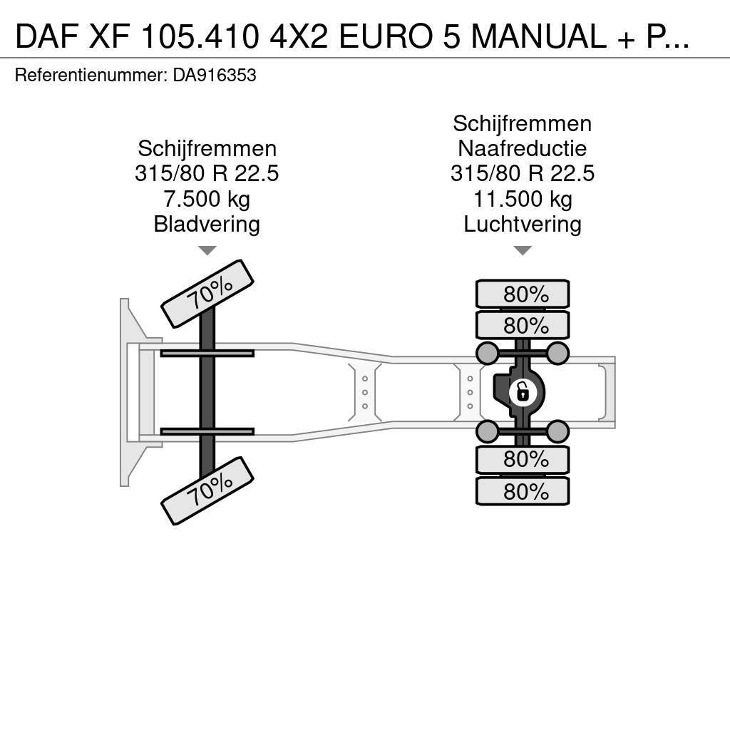 DAF XF 105.410 4X2 EURO 5 MANUAL + PALFINGER PK16000 Sadulveokid