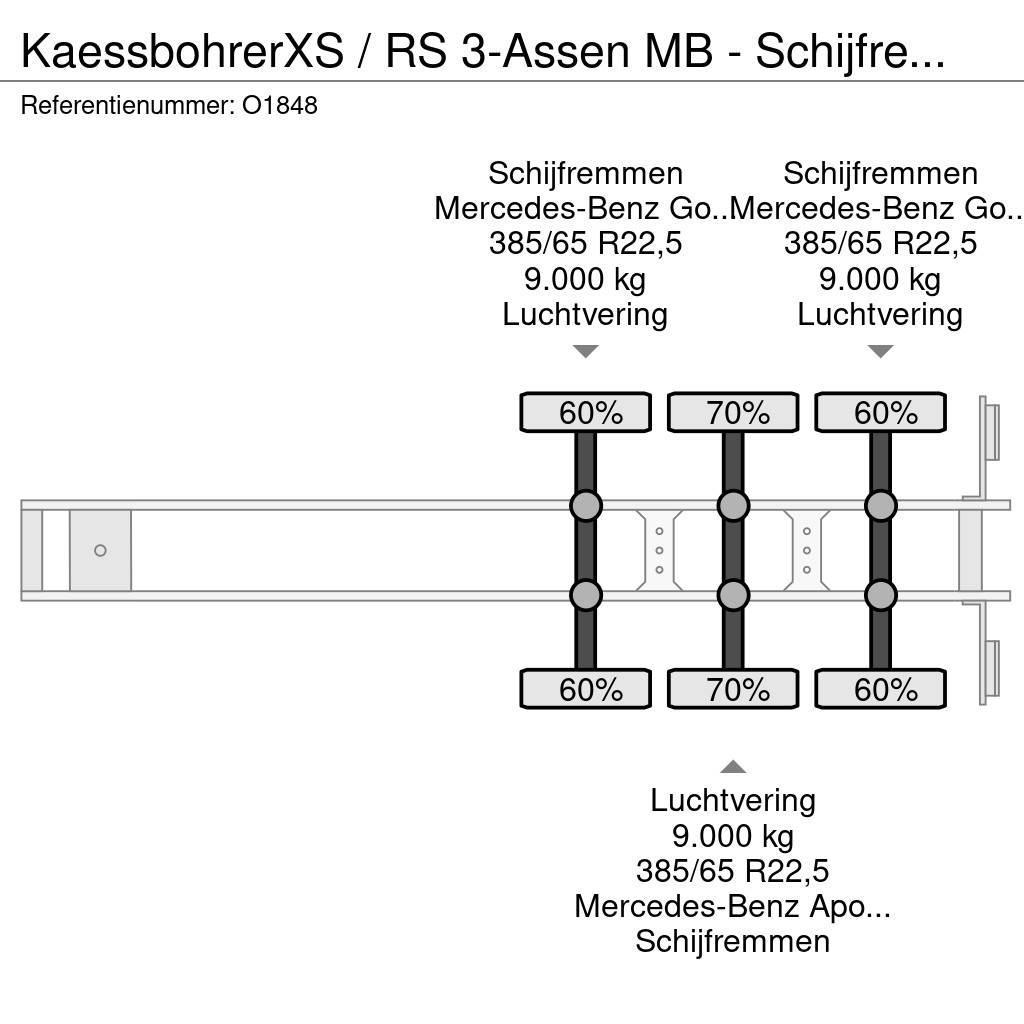 Kässbohrer XS / RS 3-Assen MB - Schijfremmen - Schuifzeilen/S Tentpoolhaagised