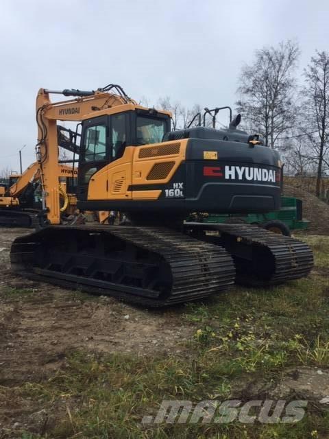 Hyundai HX160L, 1400mm lintidel Roomikekskavaatorid