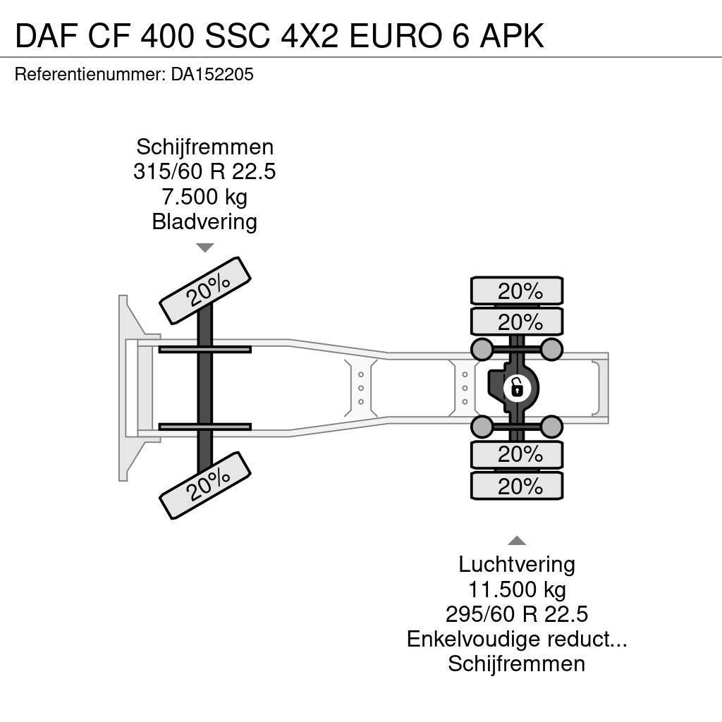 DAF CF 400 SSC 4X2 EURO 6 APK Sadulveokid