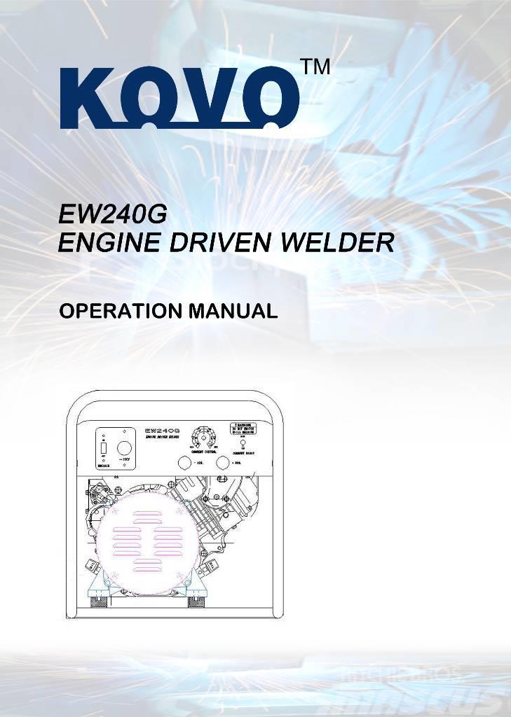  New Kohler powered welder generator EW240G Keevitusagregaadid