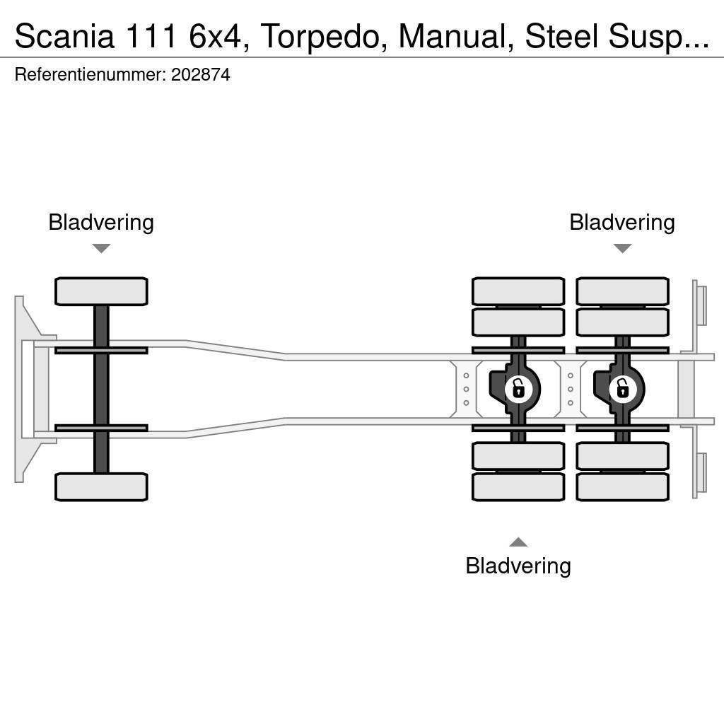 Scania 111 6x4, Torpedo, Manual, Steel Suspension Kallurid
