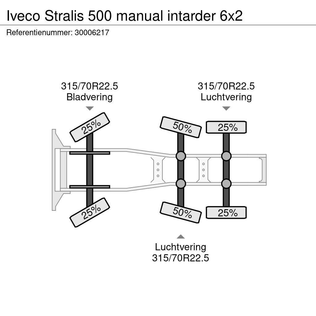 Iveco Stralis 500 manual intarder 6x2 Sadulveokid