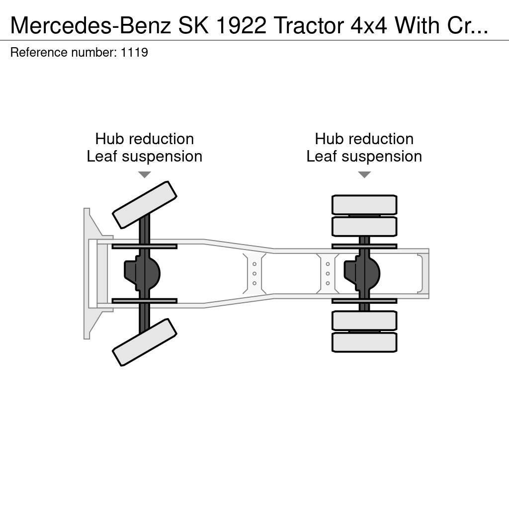 Mercedes-Benz SK 1922 Tractor 4x4 With Crane Full Spring V6 Big Sadulveokid