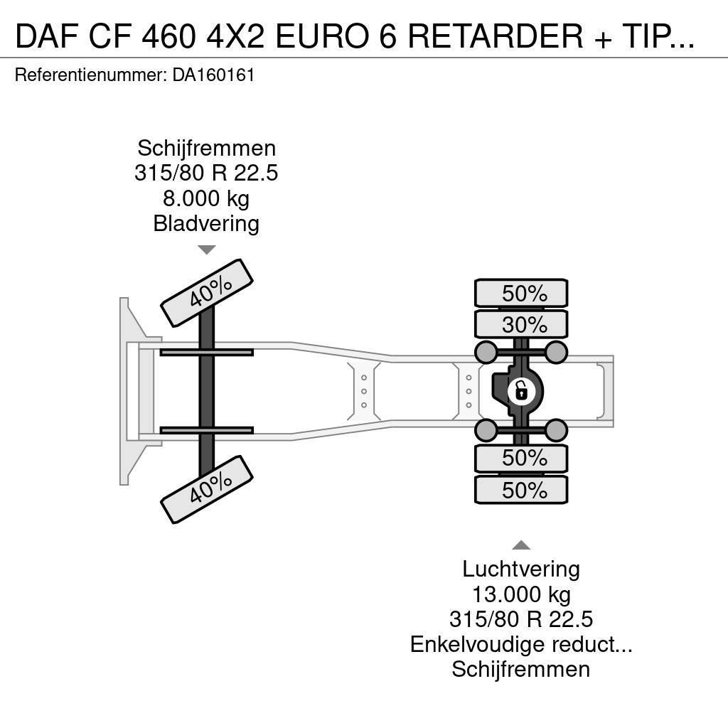 DAF CF 460 4X2 EURO 6 RETARDER + TIPPER HYDRAULIC Sadulveokid