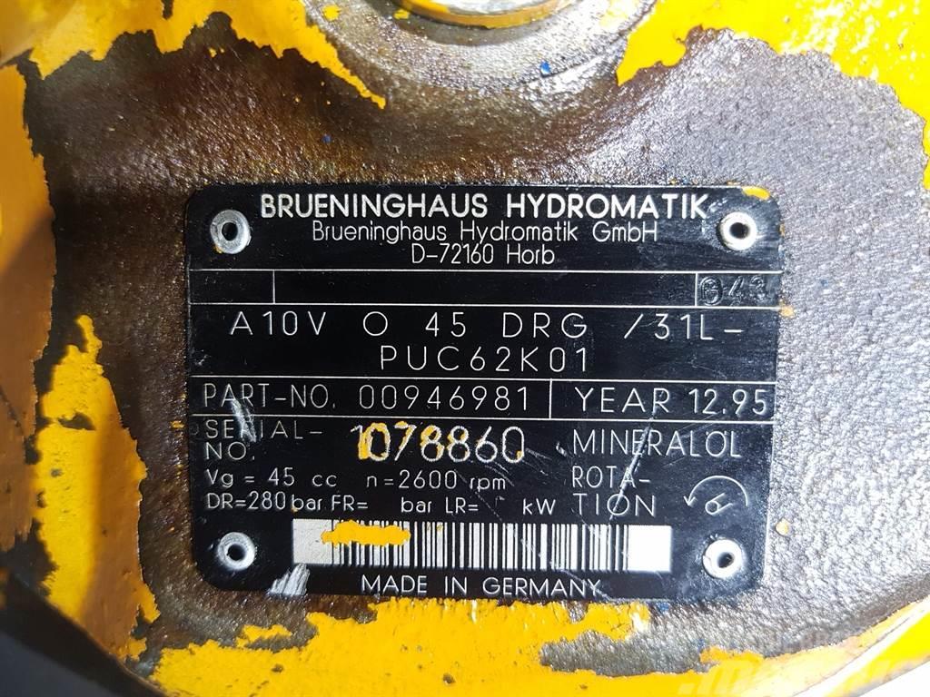 Brueninghaus Hydromatik A10VO45DRG/31L Hüdraulika