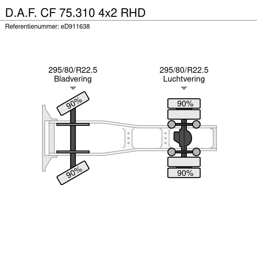 DAF CF 75.310 4x2 RHD Sadulveokid