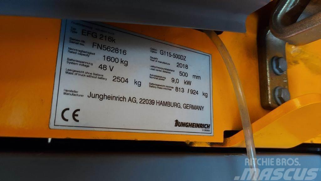 Jungheinrich EFG 216 K // SS // ZV // Duplex // HH 5000mm Elektritõstukid