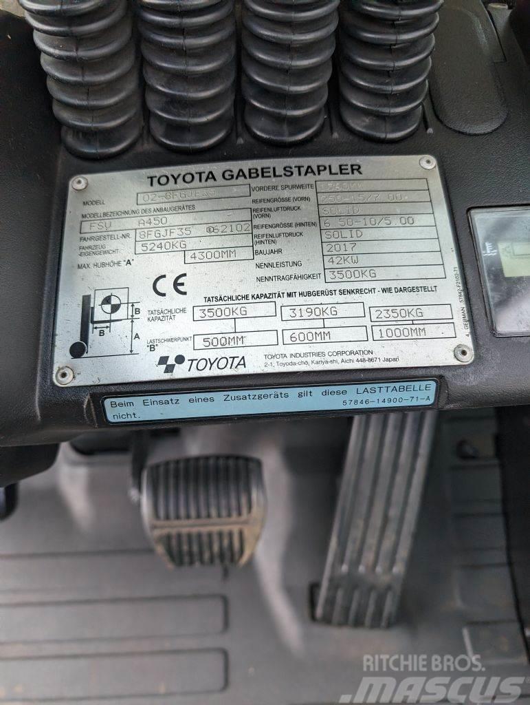 Toyota 8FGJF35 // Triplex // containerfähig Gaasitõstukid