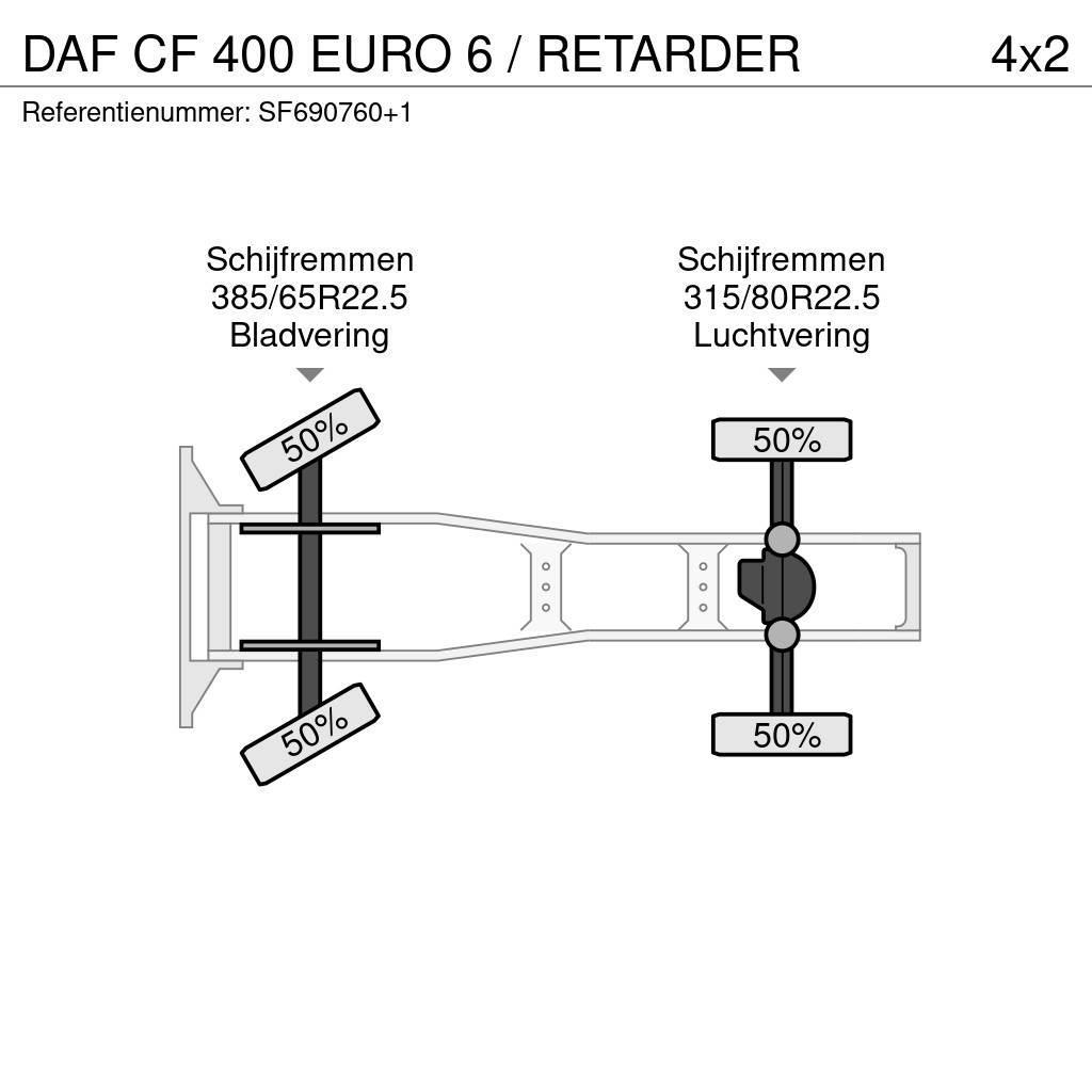 DAF CF 400 EURO 6 / RETARDER Sadulveokid