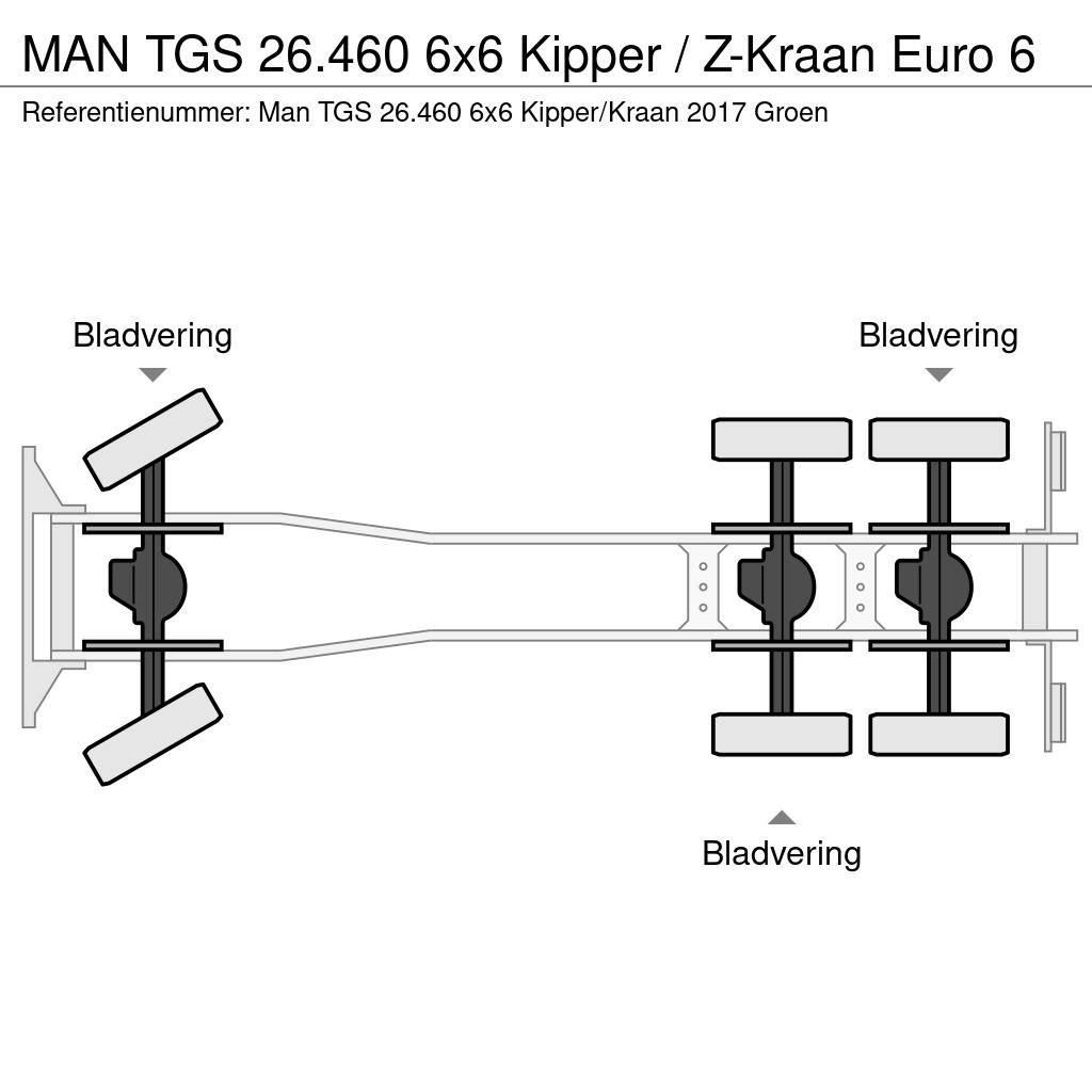 MAN TGS 26.460 6x6 Kipper / Z-Kraan Euro 6 Kallurid