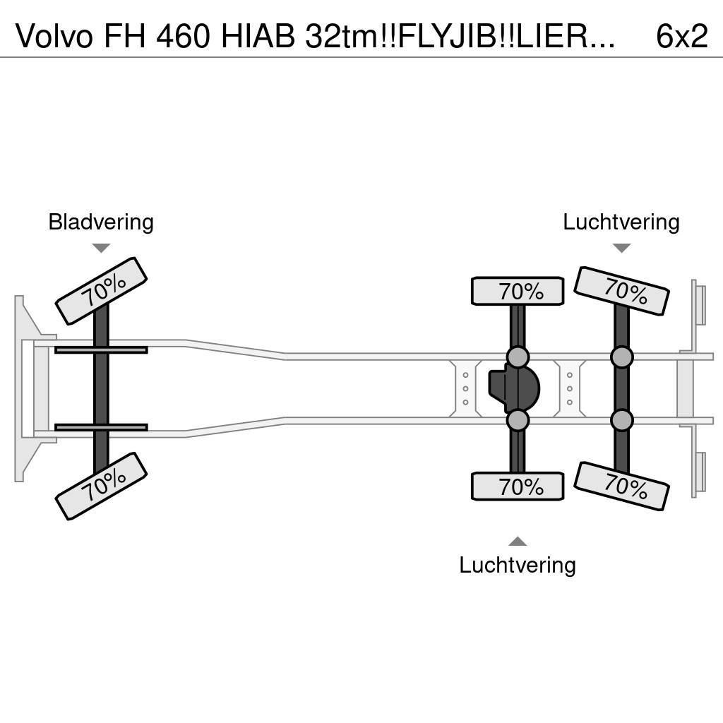 Volvo FH 460 HIAB 32tm!!FLYJIB!!LIER/WINSCH/WINDE!!EURO6 Maastikutõstukid