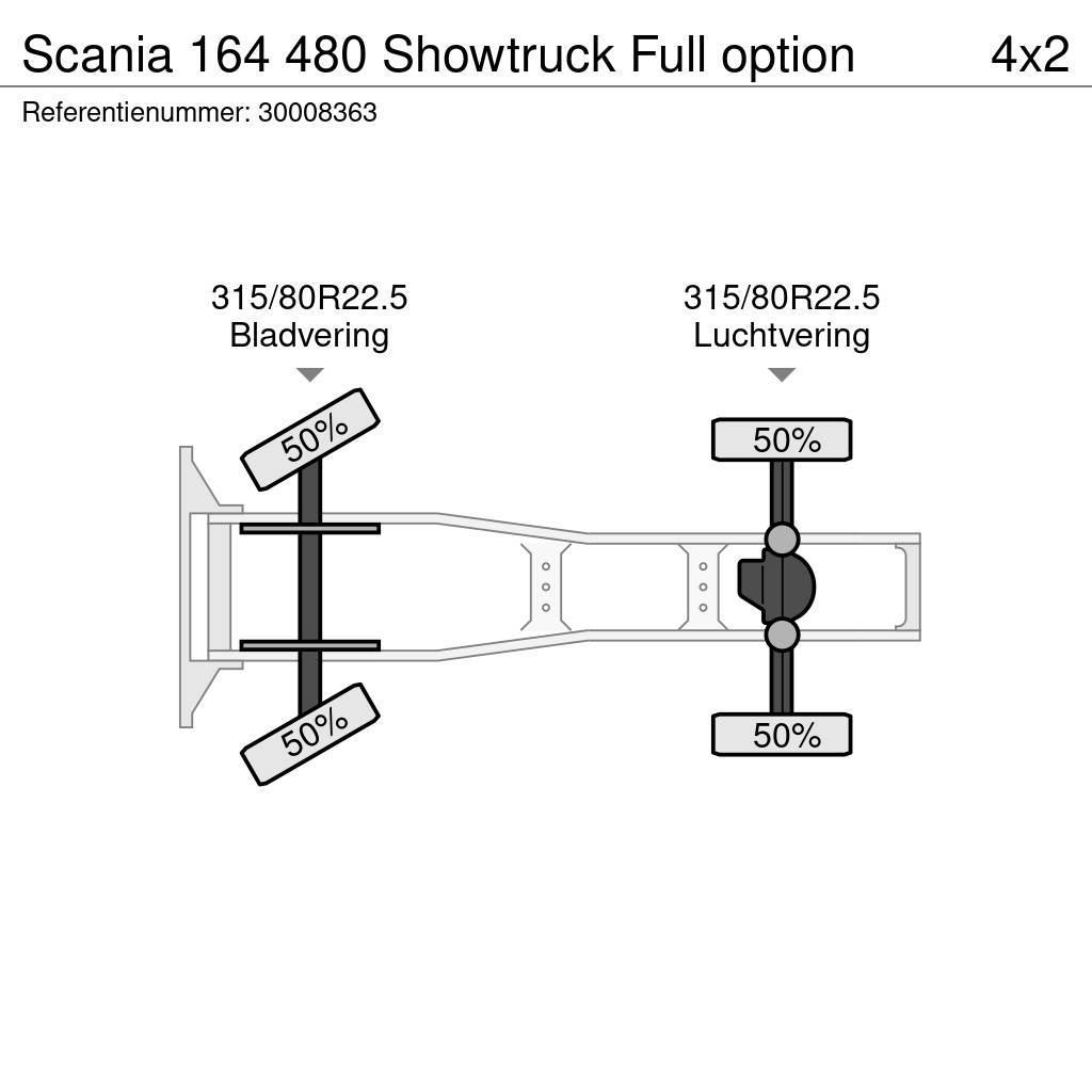 Scania 164 480 Showtruck Full option Sadulveokid