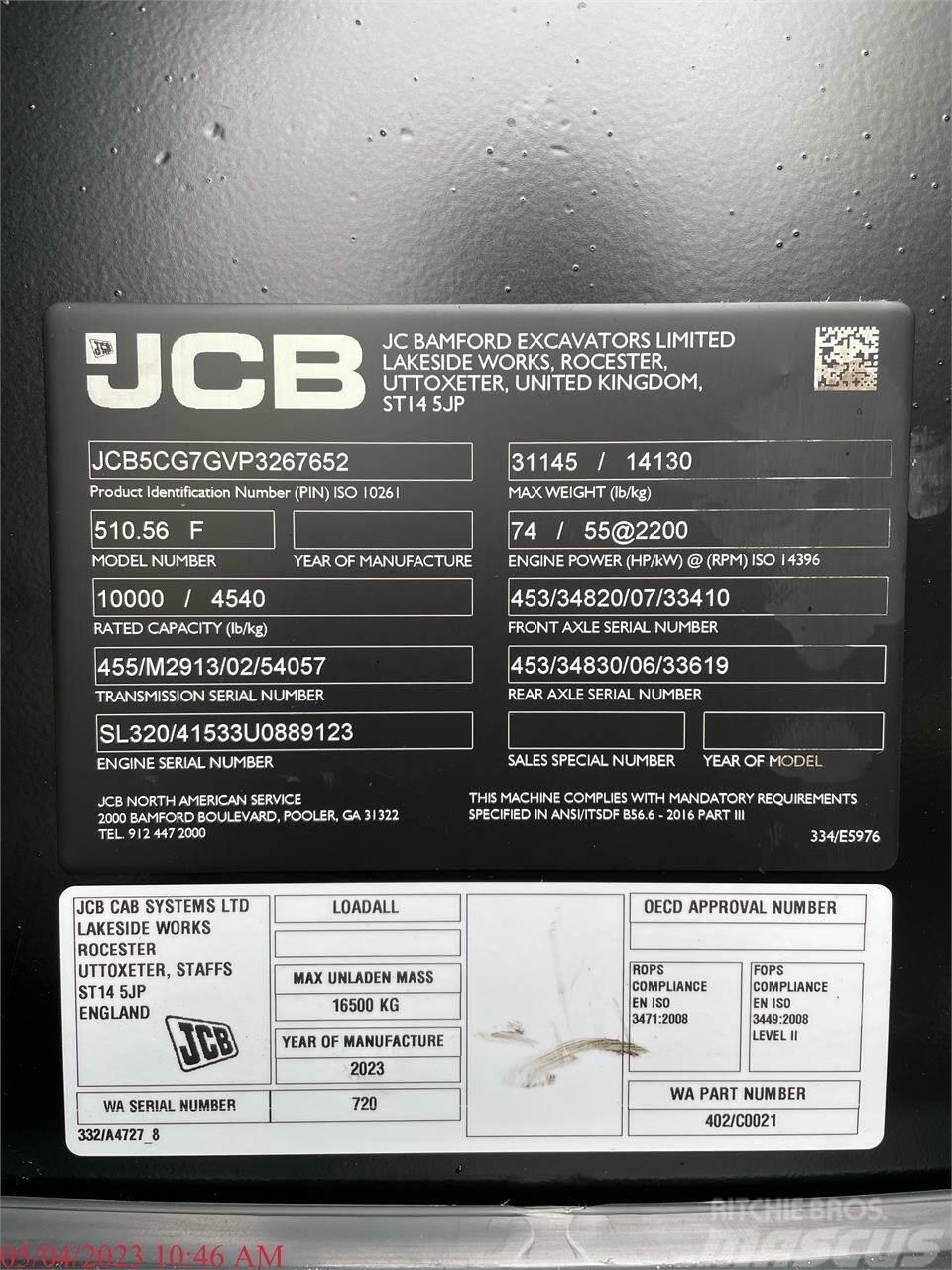 JCB 510-56 Teleskooplaadurid
