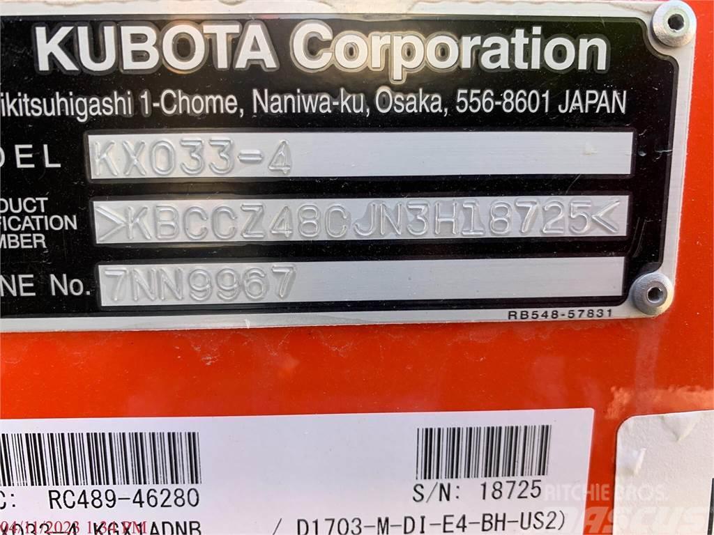 Kubota KX033-4 Miniekskavaatorid < 7 t