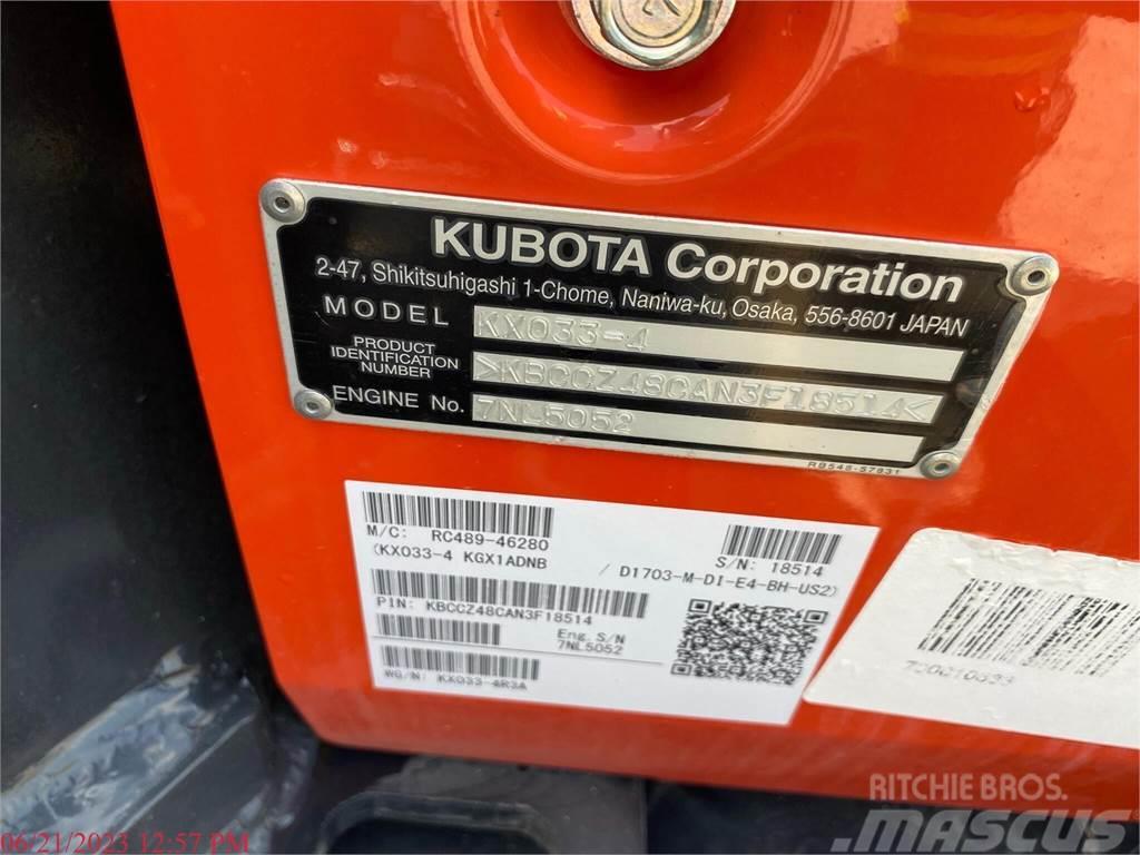 Kubota KX033-4 Miniekskavaatorid < 7 t