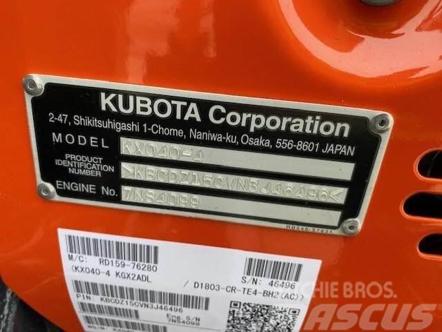 Kubota KX040-4 Miniekskavaatorid < 7 t