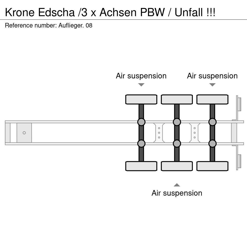 Krone Edscha /3 x Achsen PBW / Unfall !!! Tentpoolhaagised