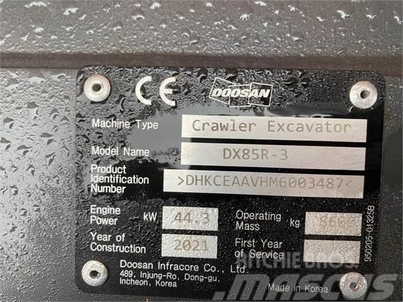 Doosan DX85R-3 Roomikekskavaatorid