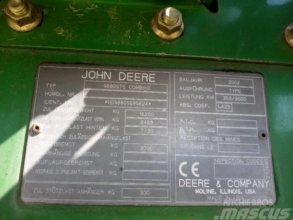 John Deere 9880 STS Teraviljakombainid