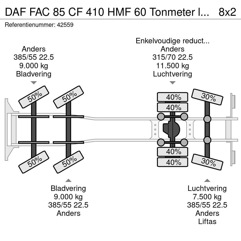 DAF FAC 85 CF 410 HMF 60 Tonmeter laadkraan + Fly-Jib Maastikutõstukid