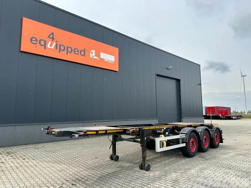 Burg 20FT ADR-Chassis, empty weight: 3.690kg, SAF INTRA Konteinerveo poolhaagised