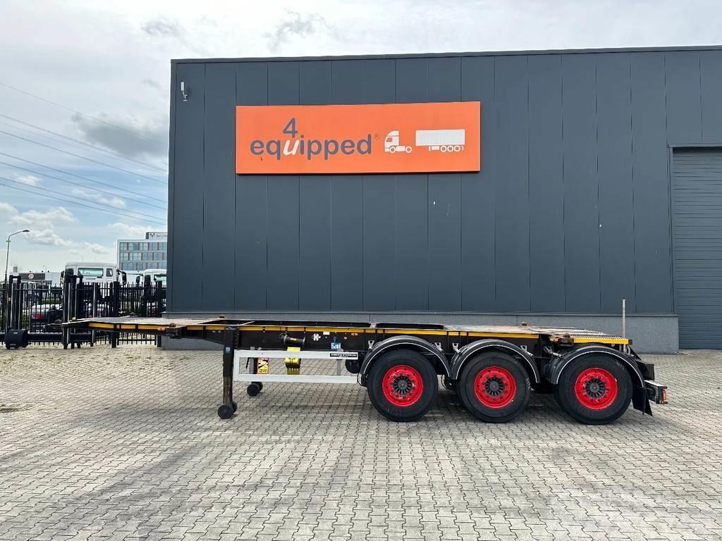 Burg 20FT ADR-Chassis, empty weight: 3.690kg, SAF INTRA Konteinerveo poolhaagised