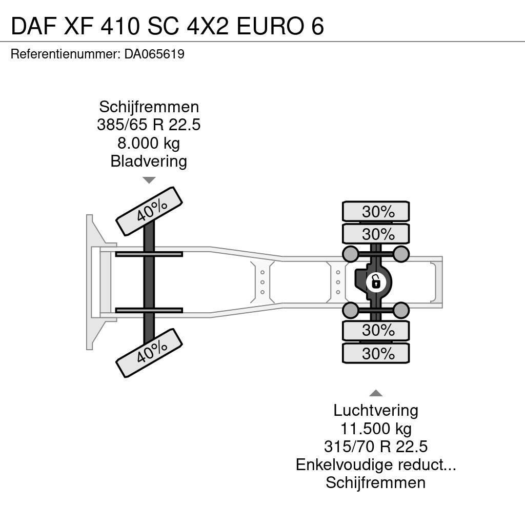 DAF XF 410 SC 4X2 EURO 6 Sadulveokid