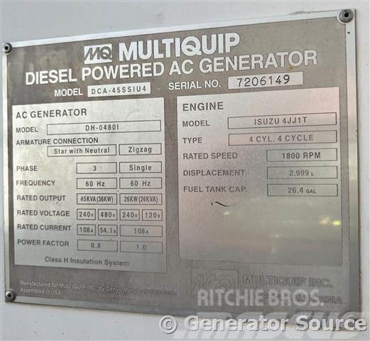 MultiQuip 36 kW - FOR RENT Diiselgeneraatorid