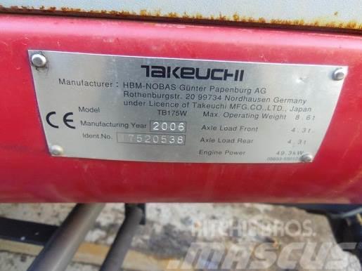 Takeuchi TB175W MINI EXCAVATOR. THIS MACHINE IS FIRE DAMA Miniekskavaatorid < 7 t