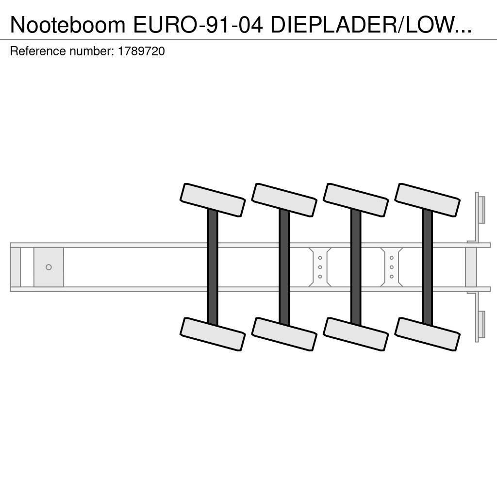 Nooteboom EURO-91-04 DIEPLADER/LOWLOADER/TIEFLADER Raskeveo poolhaagised