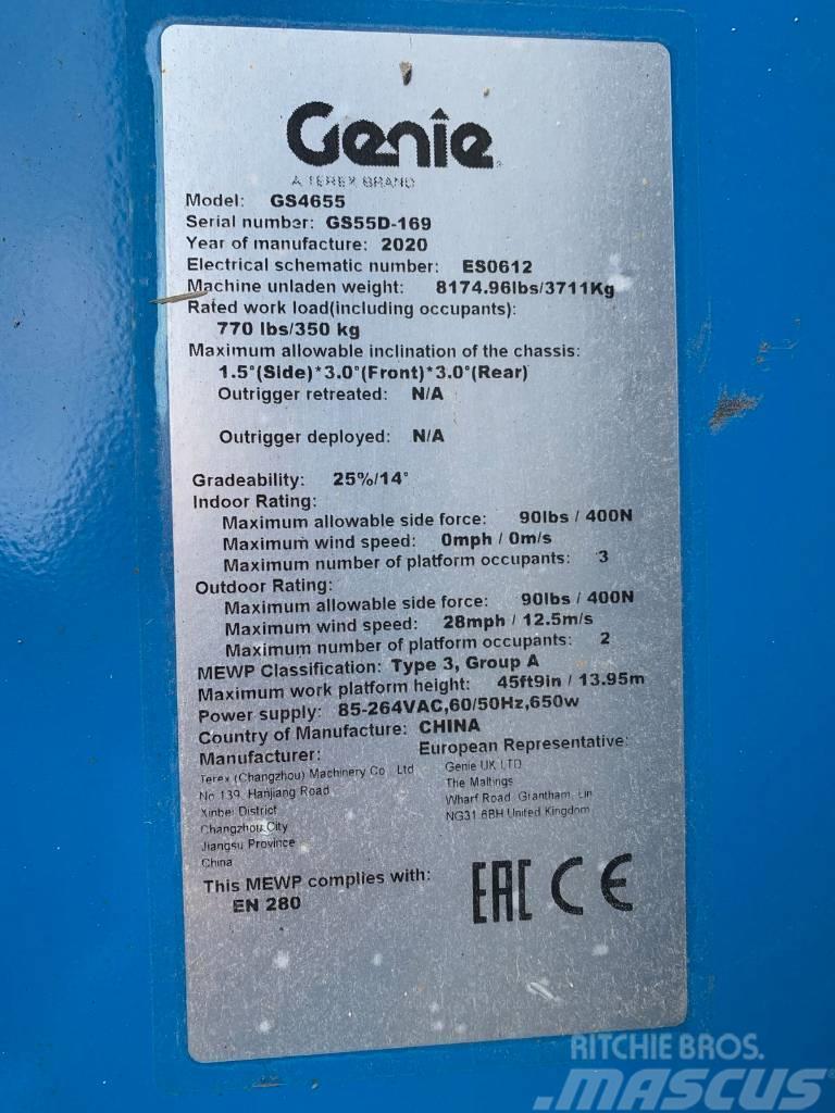 Genie GS 4655, NEW, 16m, electric scissor lift Käärtõstukid