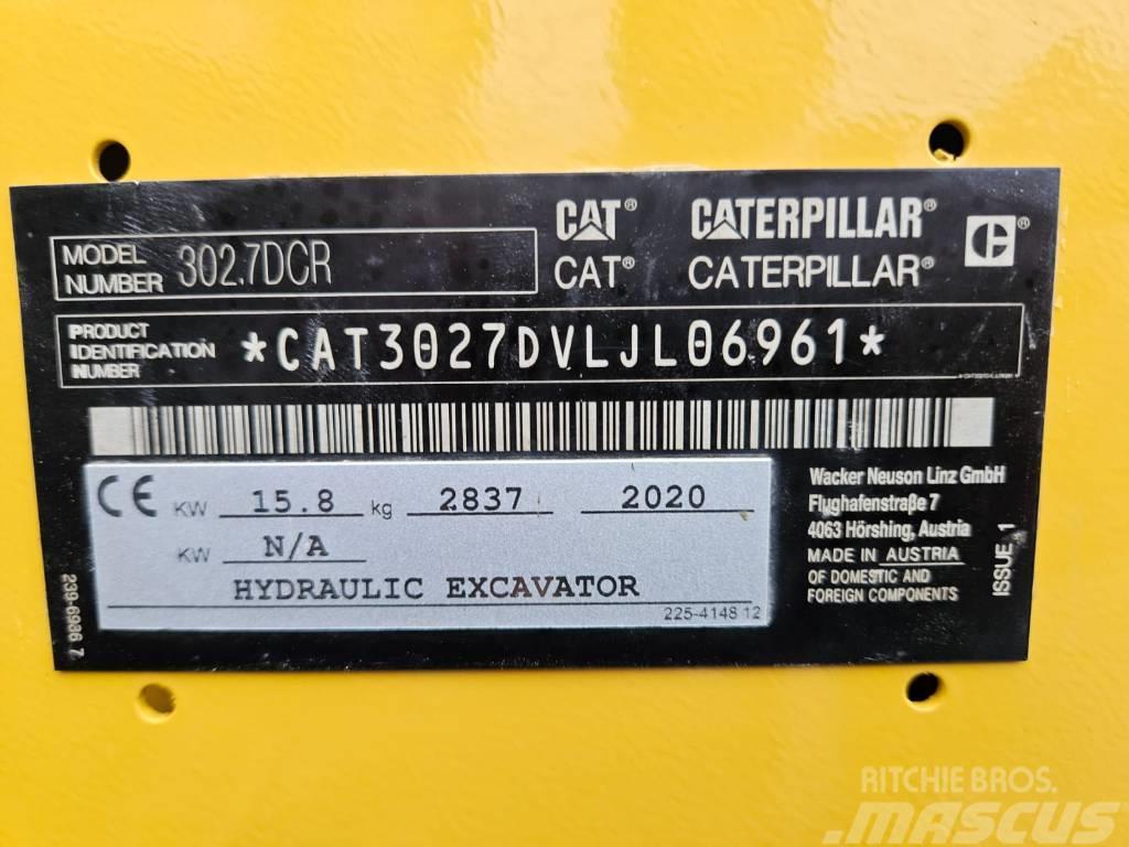 CAT 302.7 Miniekskavaatorid < 7 t