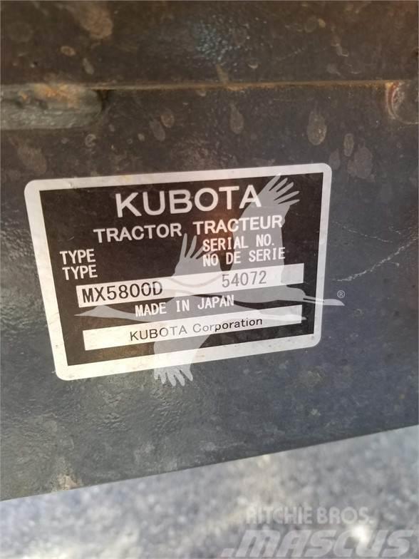 Kubota MX5800HST Traktorid