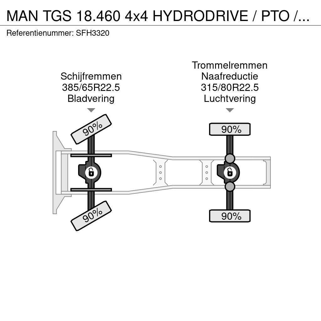 MAN TGS 18.460 4x4 HYDRODRIVE / PTO / GROS PONTS - BIG Sadulveokid