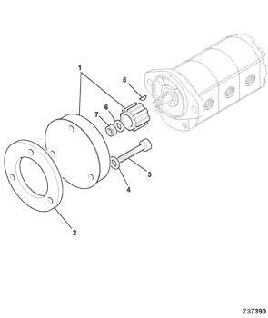 JCB - cuplaj pompa hidraulica - 45/911600 Hüdraulika