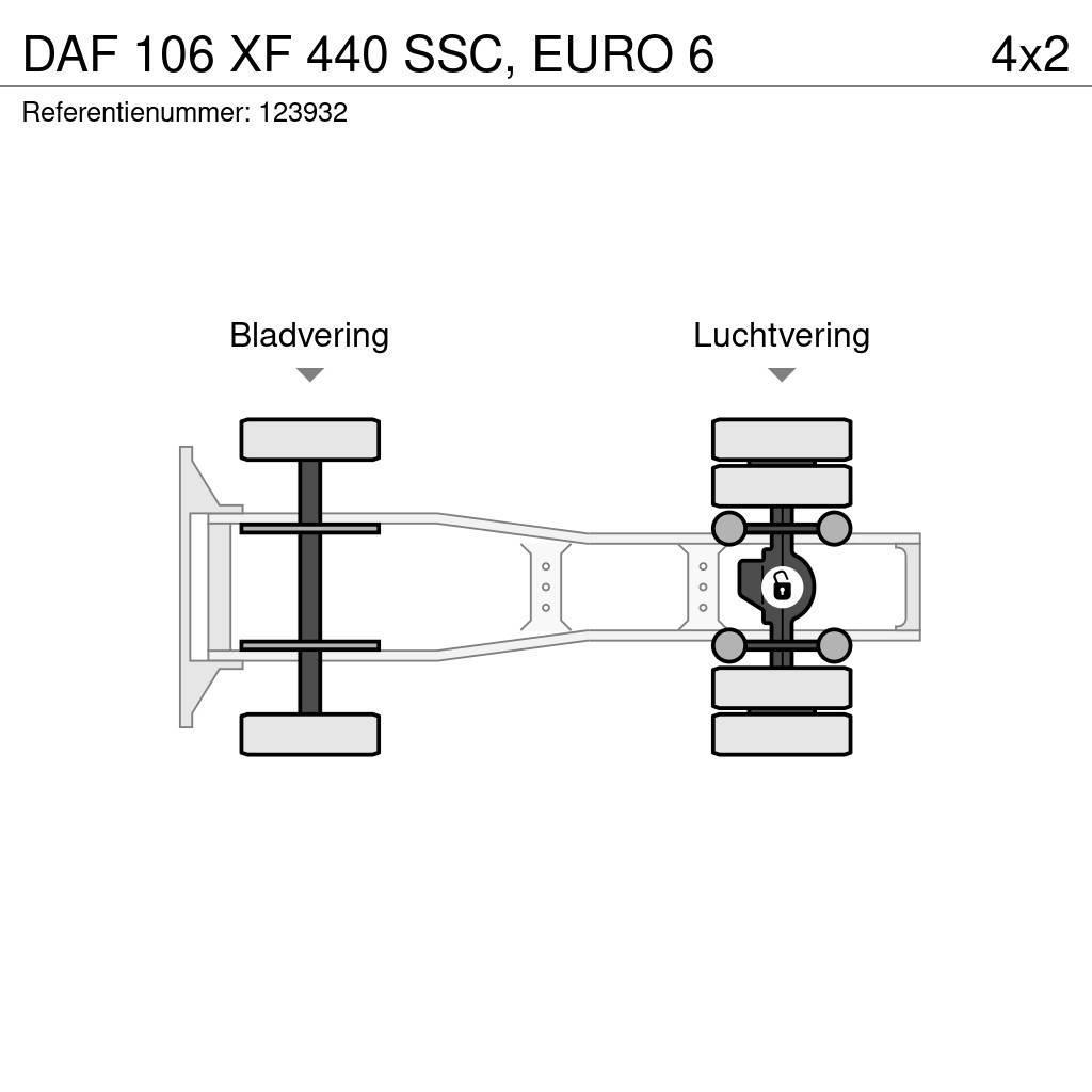 DAF 106 XF 440 SSC, EURO 6 Sadulveokid